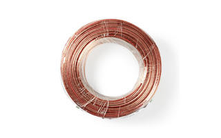 Cable de Altavoz - 2x 0,75 mm2 - 50,0 m - Brida - Transparente - Nedis CAGW0750TR500