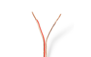 Cable de Altavoz - 2x 1,50 mm2 - 50,0 m - Brida - Transparente - Nedis CAGW1500TR500