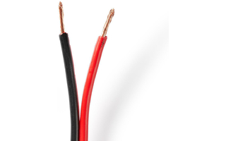 Cable de Altavoz - 2x 2,50 mm2 - 15,0 m - Carrete - Negro/Rojo