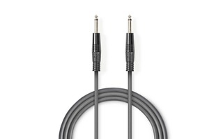 Cable de Audio Jack - 6,35 mm Macho - 6,35 mm Macho - 3,0 m - Gris - Nedis COTH23000GY3