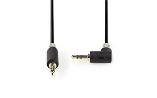 Cable de audio estéreo - 3.5 mm macho - 3.5 mm macho - Chapado en oro - 1.00 m - Redondo - Antra