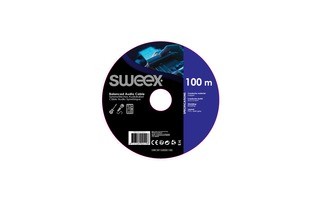 Cable de Audio Estéreo Gris Oscuro en Carrete de 100 m - Sweex SWOR15000E100