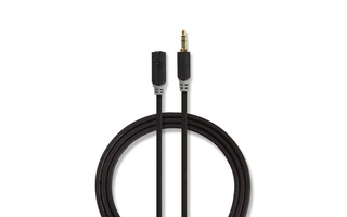 Cable de Audio Estéreo - Macho de 3,5 mm - Hembra de 3,5 mm - 10 m - Antracita