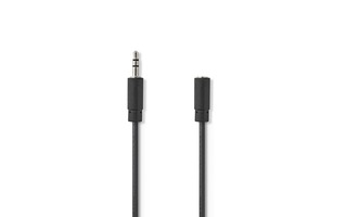 Imagenes de Cable de Audio Estéreo - Macho de 3,5 mm - Hembra de 3,5 mm - 1,0 m - Negro