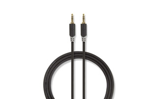 Cable de Audio Estéreo - Macho de 3,5 mm - Macho de 3,5 mm - 10 m -  Antracita - DJMania