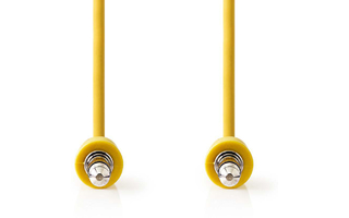 Cable de Audio Estéreo - Macho de 3,5 mm - Macho de 3,5 mm - 1,0 m - Amarillo