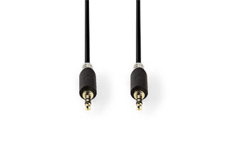 Cable de Audio Estéreo - Macho de 3,5 mm - Macho de 3,5 mm - 1,0 m - Antracita - Nedis CABW22000