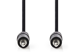 Cable de Audio Estéreo - Macho de 3,5 mm - Macho de 3,5 mm - 1,0 m - Negro