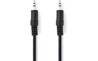 Cable de Audio Estéreo - Macho de 3,5 mm - Macho de 3,5 mm - 1,5 m - Negro - Nedis CAGP22000BK15