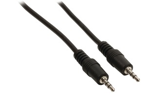 Cable de audio jack estéreo de 3.5 mm macho - 3.5 mm macho de 10.00 m en color negro - Valueline