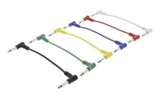 Cable de Audio Mono Macho de 6,35 mm - Macho de 6,35 mm de 0,15 m Gris Oscuro (6 unidades)
