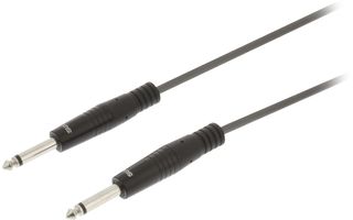 Cable de Audio Mono Macho de 6,35 mm - Macho de 6,35 mm de 3,0 m Gris Oscuro - Sweex SWOP23000E3