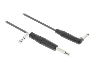 Cable de Audio Mono Macho de 6,35 mm - Macho de 6,35 mm en Ángulo de 3,0 m Gris Oscuro - Sweex S