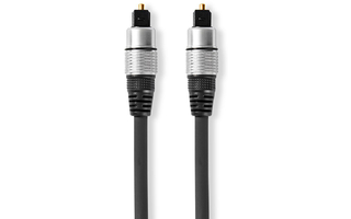 Cable de Audio Óptico - Macho TosLink Macho - Macho TosLink - 0,75 m - Gris Antracita