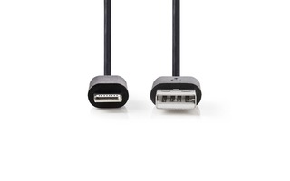 Cable de Carga y Sincronización - Conector Lightning Apple de 8 Pines Macho - USB A Macho - 3,0 