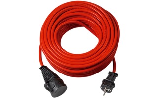 Cable de Extensión de Alimentación 10 m 3 x 1.5 mm² IP44 Rojo - Brennenstuhl 1169830