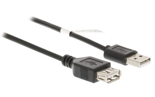 Cable de Extensión USB 2.0 USB A Macho - USB A Hembra 1.00 m Negro - Valueline VLCT60010B10