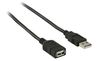 Cable de extensión USB 2.0 USB A Macho - USB A Hembra 1.00 m - Valueline VLCP60010B10