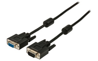 Cable de Extensión VGA Macho - VGA Hembra 10.0 m Negro
