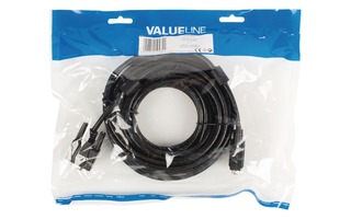Cable de Extensión VGA Macho - VGA Hembra 10.0 m Negro - Valueline VLCP59100B100