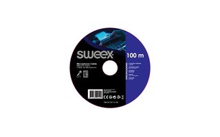 Cable de Micrófono Gris Oscuro en Carrete de 100 m - Sweex SWOR15011E100