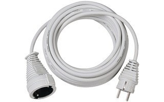 Cable de plástico 3m blanco H05VV-F 3G1,5 - Brennenstuhl 1168430