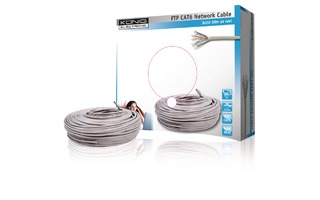 Imagenes de Cable de Red CAT6 en Bobina F/UTP Gris Sólido - König CMP-FTP6R50S