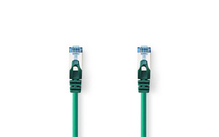 Cable de Red CAT6a SF/UTP - RJ45 Macho - RJ45 Macho - 1,0 m - Verde - Nedis CCGP85320GN10