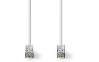 Cable de Red CAT8.1 S/FTP - RJ45 Macho a RJ45 Macho - 1,0 m - Blanco