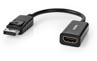 Cable DisplayPort - HDMI™ - DisplayPort Macho - Salida HDMI™ - 0,2 m - Negro - Nedis CCGT37150BK