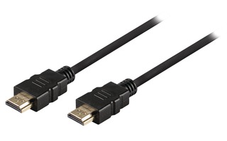 Cable HDMI de alta velocidad con conector HDMI Ethernet conector HDMI de 1.50 m en color negro -
