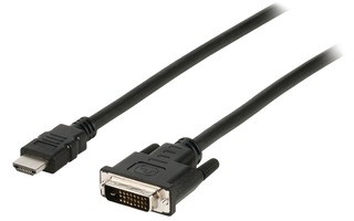 Cable HDMI de Alta Velocidad Conector HDMI - DVI-D 24+1-Pin Macho - Valueline VLCP34800B100