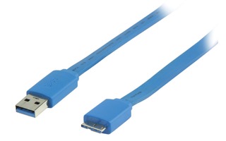 Cable plano USB 3.0 A - micro B - Valueline VLMP61210L2.00