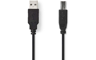 Cable USB 2.0 - A Macho - B Macho - 1,0 m - Negro - Nedis CCGP60100BK10