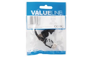 Cable USB 2.0 de A macho a A hembra de 0,20 m en negro - Valueline VLCP60010B02