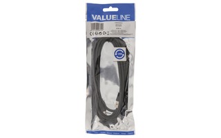 Cable USB 2.0: USB A macho - Micro USB B macho de 2,00 m en color negro - Valueline VLMP60510B2.