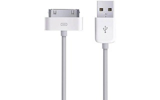 crítico Solicitud bandeja Cable USB-Apple 30 Pin (Carga/Datos) Blanco Apple - DJMania