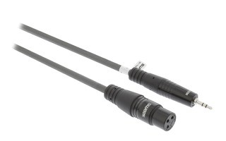 Cable XLR Estéreo de 3 Pines Hembra - Macho de 3,5 mm y 1,0 m Gris Oscuro - Sweex SWOP15320E10
