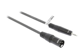 Cable XLR Estéreo Macho de 3 Pines - Macho de 3,5 mm y 1,5 m Gris Oscuro - Sweex SWOP15300E15