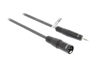 Cable XLR Estéreo Macho de 3 Pines - Macho de 3,5 mm y 3,0 m Gris Oscuro - Sweex SWOP15300E30
