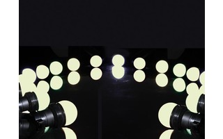 Cadena de luz festiva con 20 bombillas LED - Color Blanco cálido
