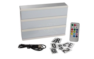 Caja de luz (LightBox) - 20 x 15 x 4 cm - Cable USB - Mando a distancia