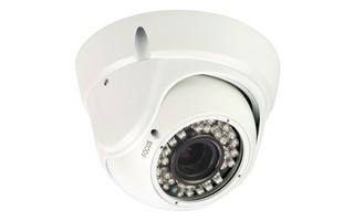 Cámara domo de seguridad con lente varifocal blanca - König SAS-CAM2210