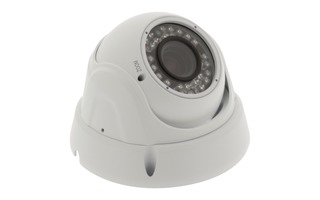 Cámara domo de seguridad con lente varifocal blanca - König SAS-CAM3210