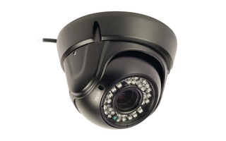 Cámara domo de seguridad con lente varifocal negra - König SAS-CAM2200