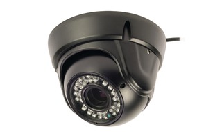 Cámara domo de seguridad con lente varifocal negra - König SAS-CAM2200