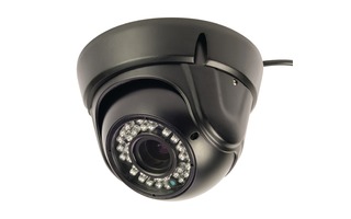 Cámara domo de seguridad con lente varifocal negra - König SAS-CAM3200