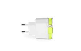Cargador de Pared 3-Salidas 3 A 2 x USB / Apple Lightning Blanco/Verde - Sweex CH-028WH