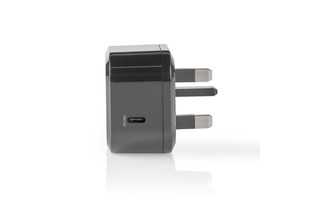 Imagenes de Cargador de Pared - 3,0 A - USB-C - Power Delivery 18 W - Negro - Conector para Reino Unido  - N