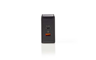 Cargador de Pared - 3,0 A - USB (QC)/USB-C - Power Delivery 30 W - Negro - Nedis WCPD30W110BK